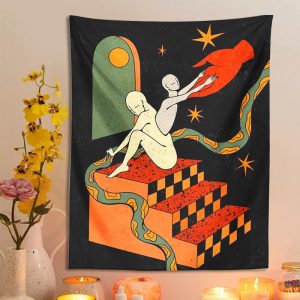 Mandala Macrame Psychedelic Minimalist Art Tapestries